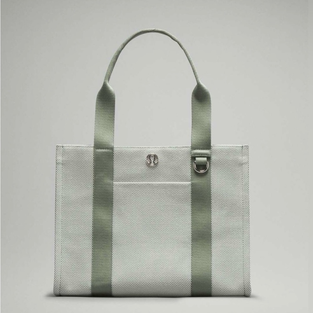 lululemon athletica Gray and Green Tote Bag